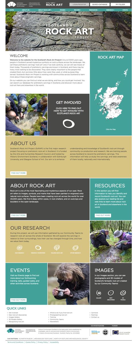 Scotland's Rock Art Project home page